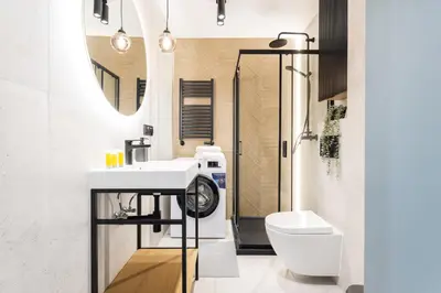 Łazienka w obiekcie Blue Matcha Premium Apartment Okopowa