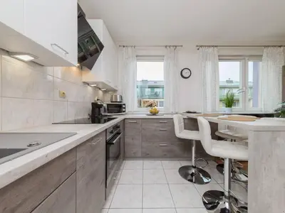 Kuchnia lub aneks kuchenny w obiekcie Sugar Plum Apartment Bielany