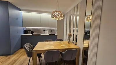 Kuchnia lub aneks kuchenny w obiekcie Apartament Elegance, Metro, free parking