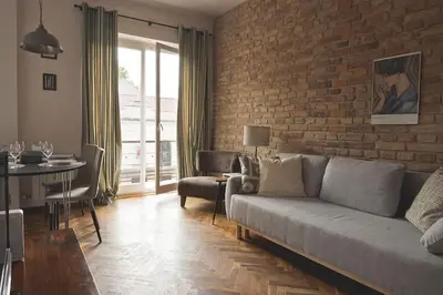Część wypoczynkowa w obiekcie Home you will love - in the green heart of Warsaw