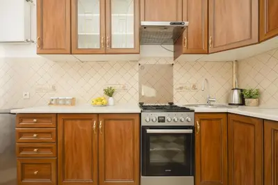 Kuchnia lub aneks kuchenny w obiekcie Cozy & Comfortable Apartment Grodeckiego by Noclegi Renters