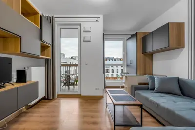 Część wypoczynkowa w obiekcie Złoty Potok Chic Studio by BookingHost
