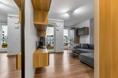 Część wypoczynkowa w obiekcie Złoty Potok Chic Studio by BookingHost