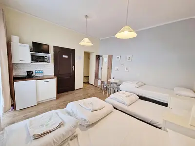 Kuchnia lub aneks kuchenny w obiekcie Apart HoStel Helvetia B&B