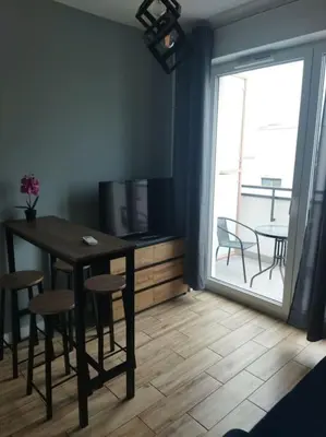 Część wypoczynkowa w obiekcie Apartament Nova Ochota A/C Park Place