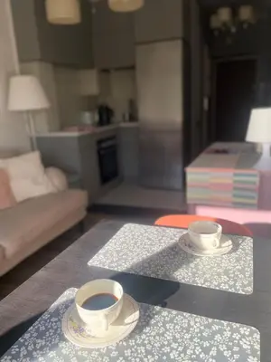 Część wypoczynkowa w obiekcie Twój cichy azyl w sercu Warszawy - StudioSaskaKępa