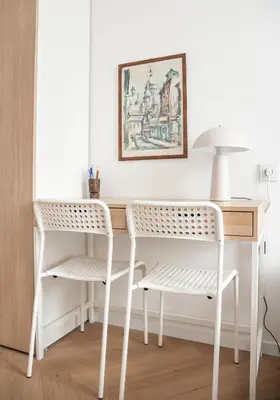 Plan piętra w obiekcie Saska Kępa 2-Bedroom Apartment by BookingHost