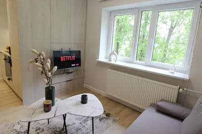 Telewizja i/lub zestaw kina domowego w obiekcie Nowolipie 31 - Bezpłatny parking - free parking - Better Rental
