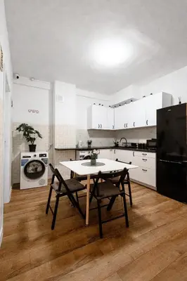 Kuchnia lub aneks kuchenny w obiekcie ClickTheFlat Wolska Apart Rooms