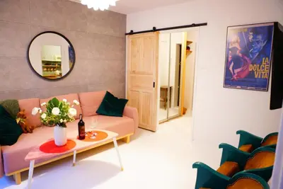 Część wypoczynkowa w obiekcie Cinema Apartament by P&J Apartaments