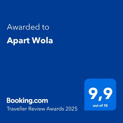 Certyfikat, podpis lub inny dokument wystawiony w obiekcie Apart Wola