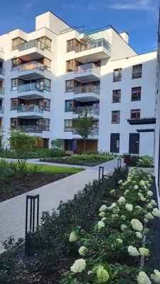 Budynek, w którym mieści się apartament