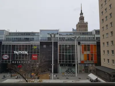 Budynek, w którym mieści się apartament