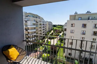 Balkon lub taras w obiekcie Grapefruit Apartment Ursus Balcony&Parking
