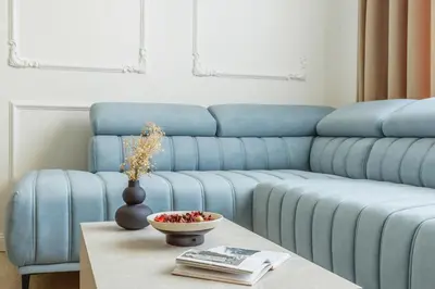 Część wypoczynkowa w obiekcie BlueBerry Apartment