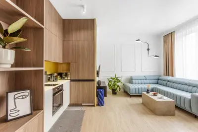 Kuchnia lub aneks kuchenny w obiekcie BlueBerry Apartment