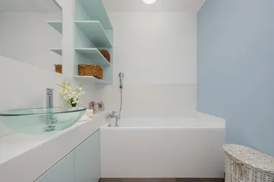 Łazienka w obiekcie Okopowa Rodzinny Apartament z Balkonem Warszawa by Noclegi Renters