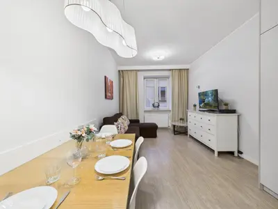 Część wypoczynkowa w obiekcie SuperApart Podwale 9 Unique, Step into Tranquility and Relaxation