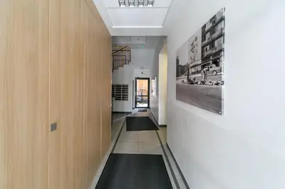 Łóżko lub łóżka w pokoju w obiekcie Warsaw Concierge Grójecka View