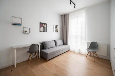 Część wypoczynkowa w obiekcie Nowa Praga Modern Apartment