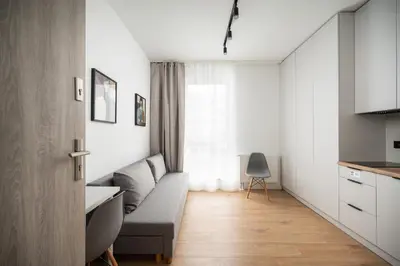 Część wypoczynkowa w obiekcie Nowa Praga Modern Apartment