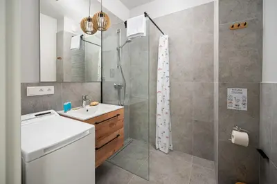 Łazienka w obiekcie Nowa Praga Modern Apartment