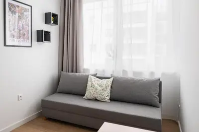 Część wypoczynkowa w obiekcie Nowa Praga Modern Apartment