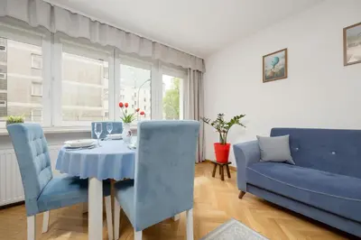 Część wypoczynkowa w obiekcie Sienna Cosy & Family Apartment Warsaw Center by Noclegi Renters