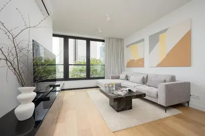 Część wypoczynkowa w obiekcie Luxurious and Modern Apartments in Warsaw City Center with Parking by Renters Prestige