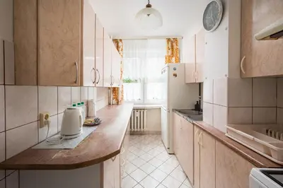 Kuchnia lub aneks kuchenny w obiekcie Wola Miła Standard Apartment by BookingHost