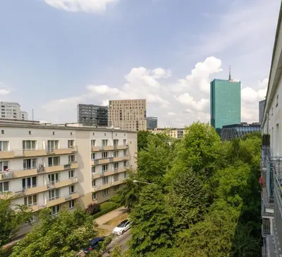 Budynek, w którym mieści się apartament