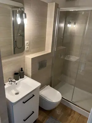 Łazienka w obiekcie Apartamenty centrum