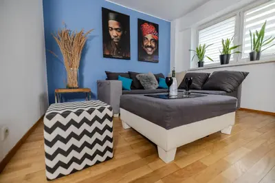 Część wypoczynkowa w obiekcie Apartament Ochota