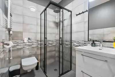 Łazienka w obiekcie Apartamenty Modra Warszawa