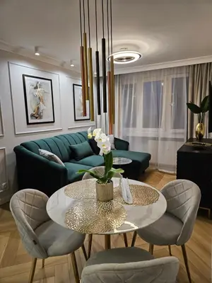 Część wypoczynkowa w obiekcie Apartament Deluxe Centrum Warszawa