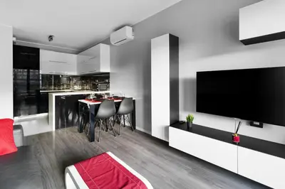 Telewizja i/lub zestaw kina domowego w obiekcie Apartment Oxygen by Your Freedom