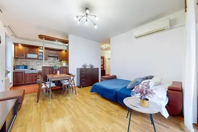 Kuchnia lub aneks kuchenny w obiekcie Pineapple Apartment Ochota 3 Rooms, AC, Parking