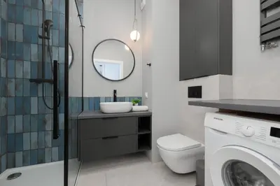 Łazienka w obiekcie Apartment with Parking and Balcony in Mokotów by Noclegi Renters