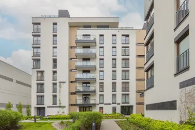 Budynek, w którym mieści się apartament