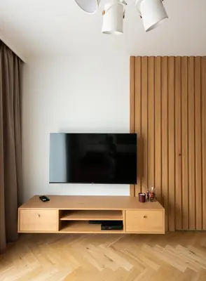 Telewizja i/lub zestaw kina domowego w obiekcie Wileńska Express Chic Apartment by BookingHost