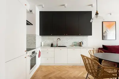 Kuchnia lub aneks kuchenny w obiekcie Wileńska Express Chic Apartment by BookingHost