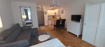 Telewizja i/lub zestaw kina domowego w obiekcie Warsaw Centrum Apartment