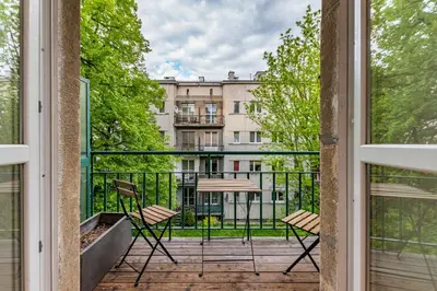 Balkon lub taras w obiekcie Fabryczna 23 by Homeprime