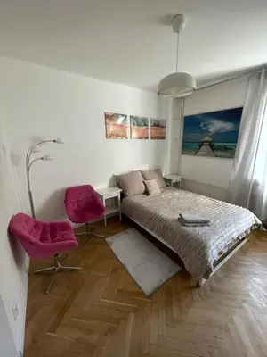Część wypoczynkowa w obiekcie Apartament Metro Swiętokrzyska Pokoje Rooms
