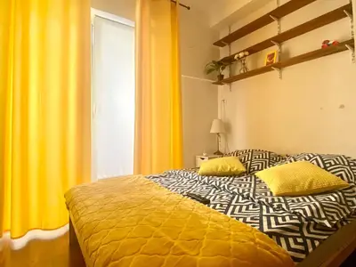 Łóżko lub łóżka w pokoju w obiekcie Apartment Warsaw Centrum nauki Kopernik