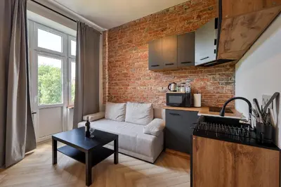 Kuchnia lub aneks kuchenny w obiekcie Industrial Apartment