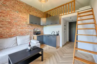 Kuchnia lub aneks kuchenny w obiekcie Industrial Apartment