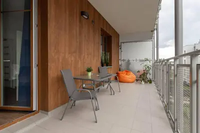 Balkon lub taras w obiekcie Geodezyjna '70 Cozy Rooms P2