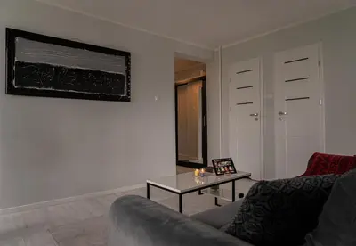 Część wypoczynkowa w obiekcie Sunny 3-room Appartement, Near National Stadium