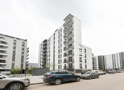 Budynek, w którym mieści się apartament